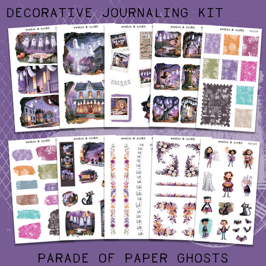 Parade of Paper Ghosts Deco Journaling Kit // DJK116