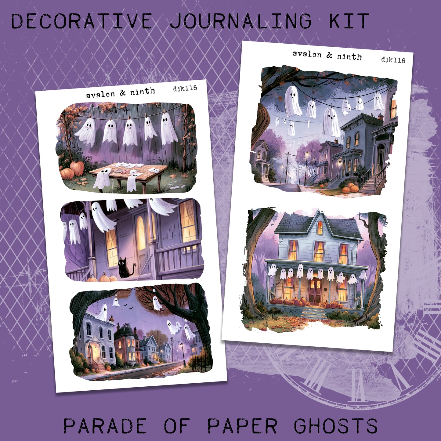 Parade of Paper Ghosts Deco Journaling Kit // DJK116
