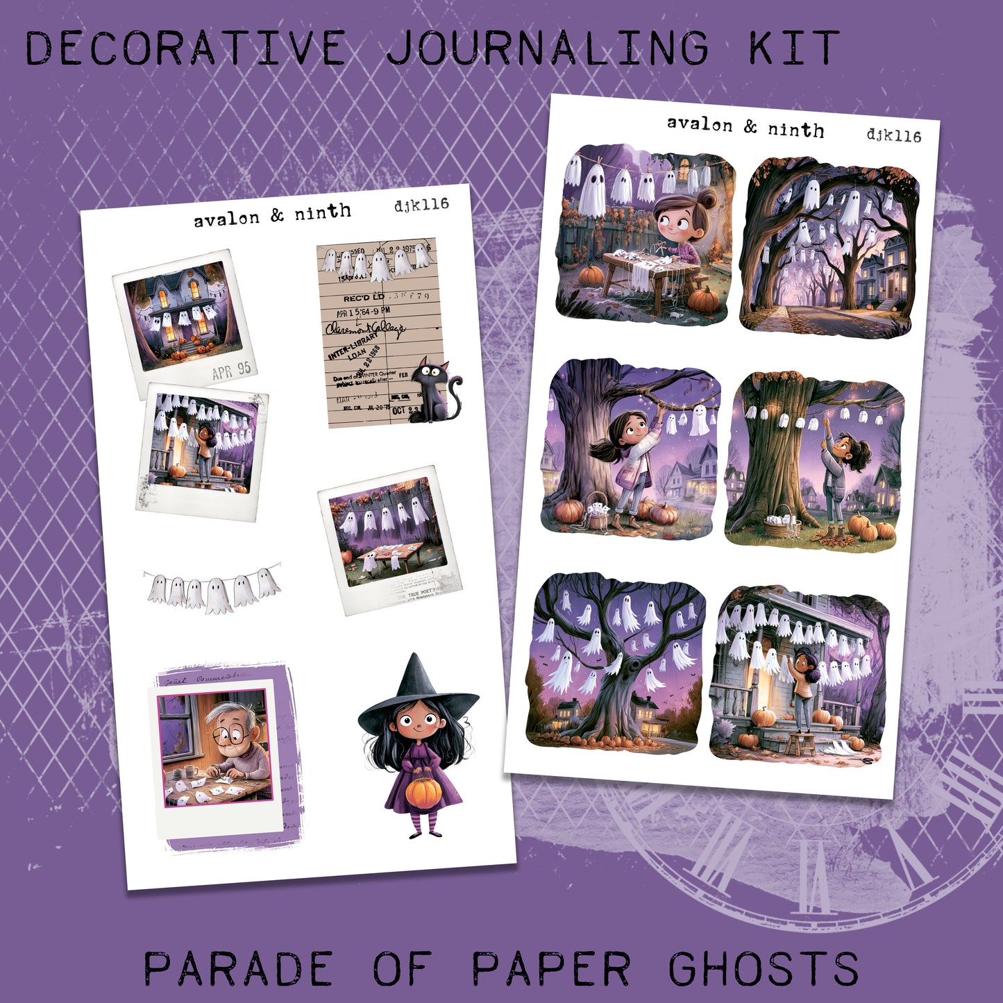 Parade of Paper Ghosts Deco Journaling Kit // DJK116