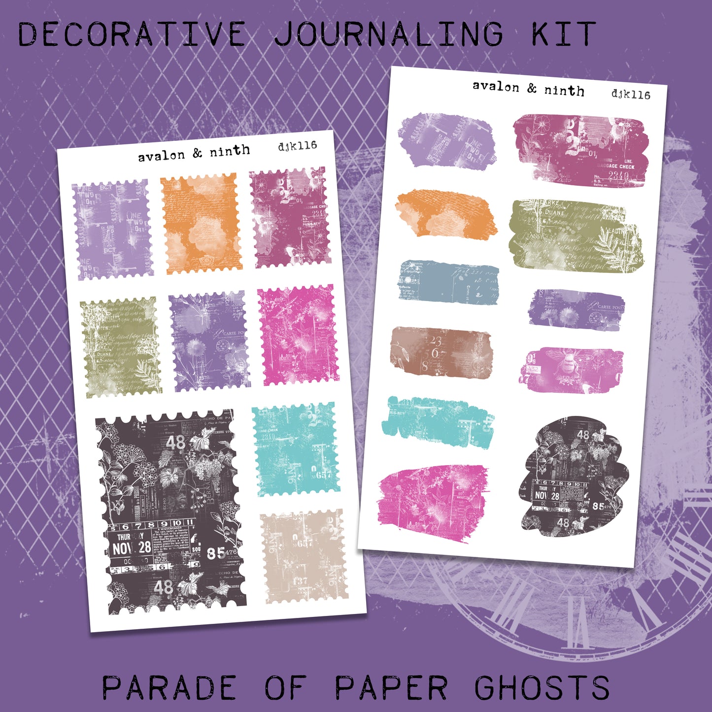 Parade of Paper Ghosts Deco Journaling Kit // DJK116