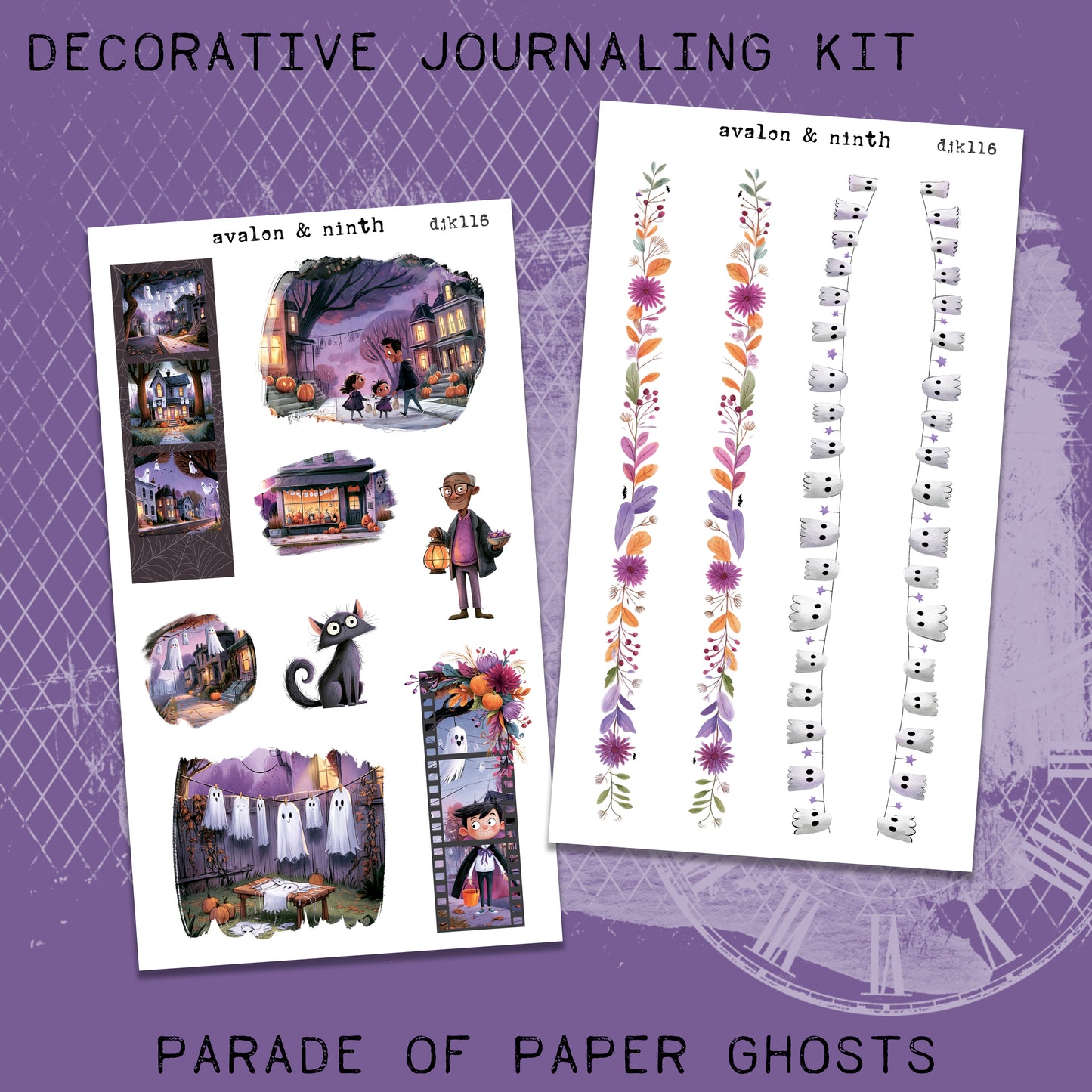 Parade of Paper Ghosts Deco Journaling Kit // DJK116