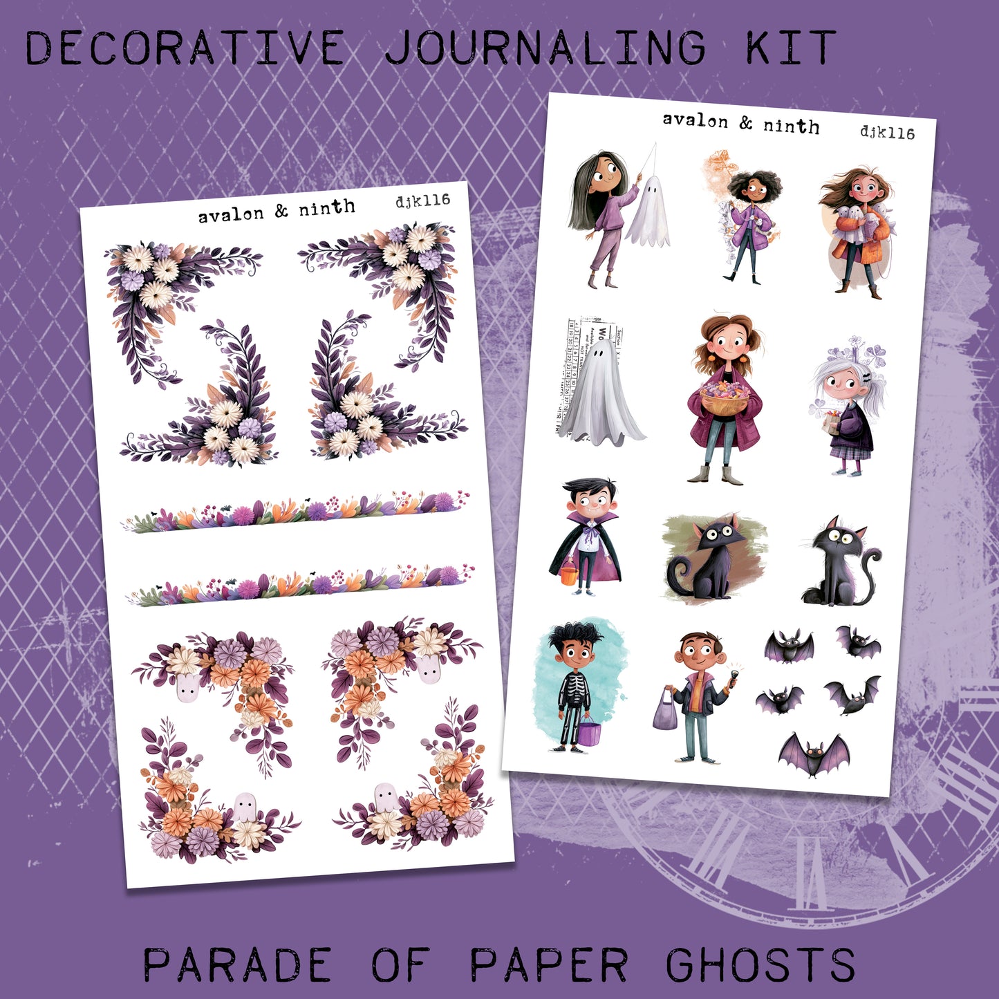Parade of Paper Ghosts Deco Journaling Kit // DJK116