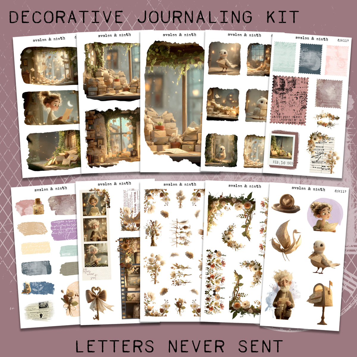 Letters Never Sent Deco Journaling Kit // DJK117