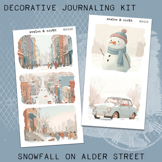 Snowfall on Alder Street Deco Journaling Kit // DJK118