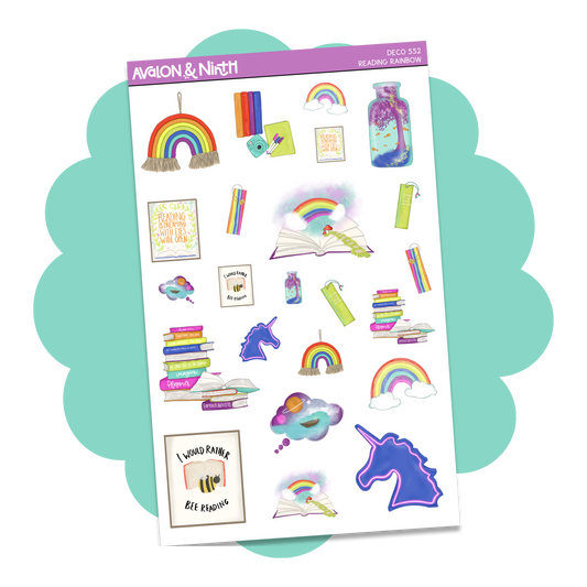 Reading Rainbow Deco Sheet // DECO552