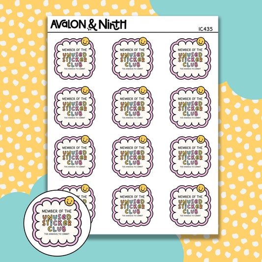 Unused Sticker Club // IC435