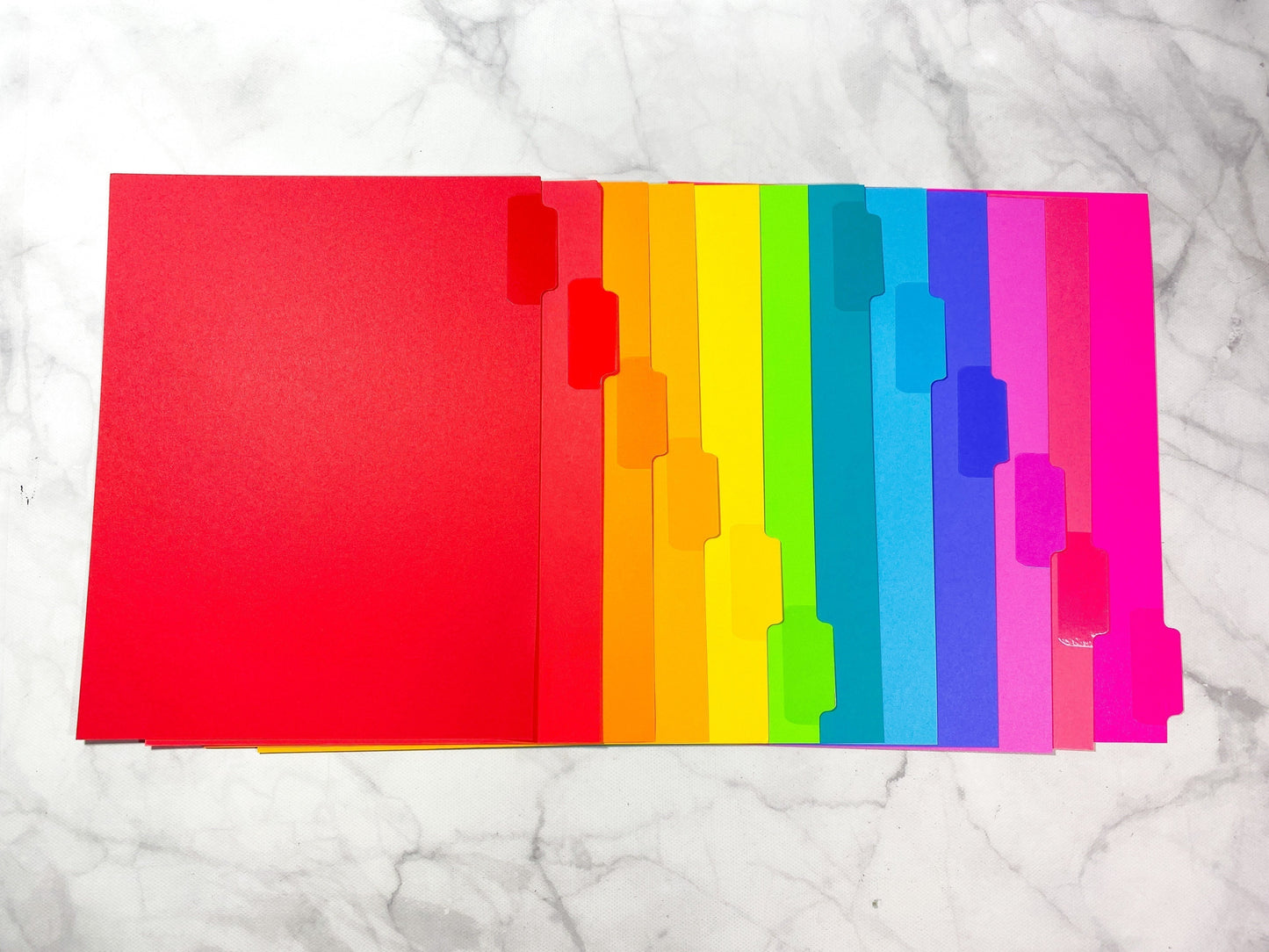 Rainbow With White Stripes - 7x9 Academic Planner