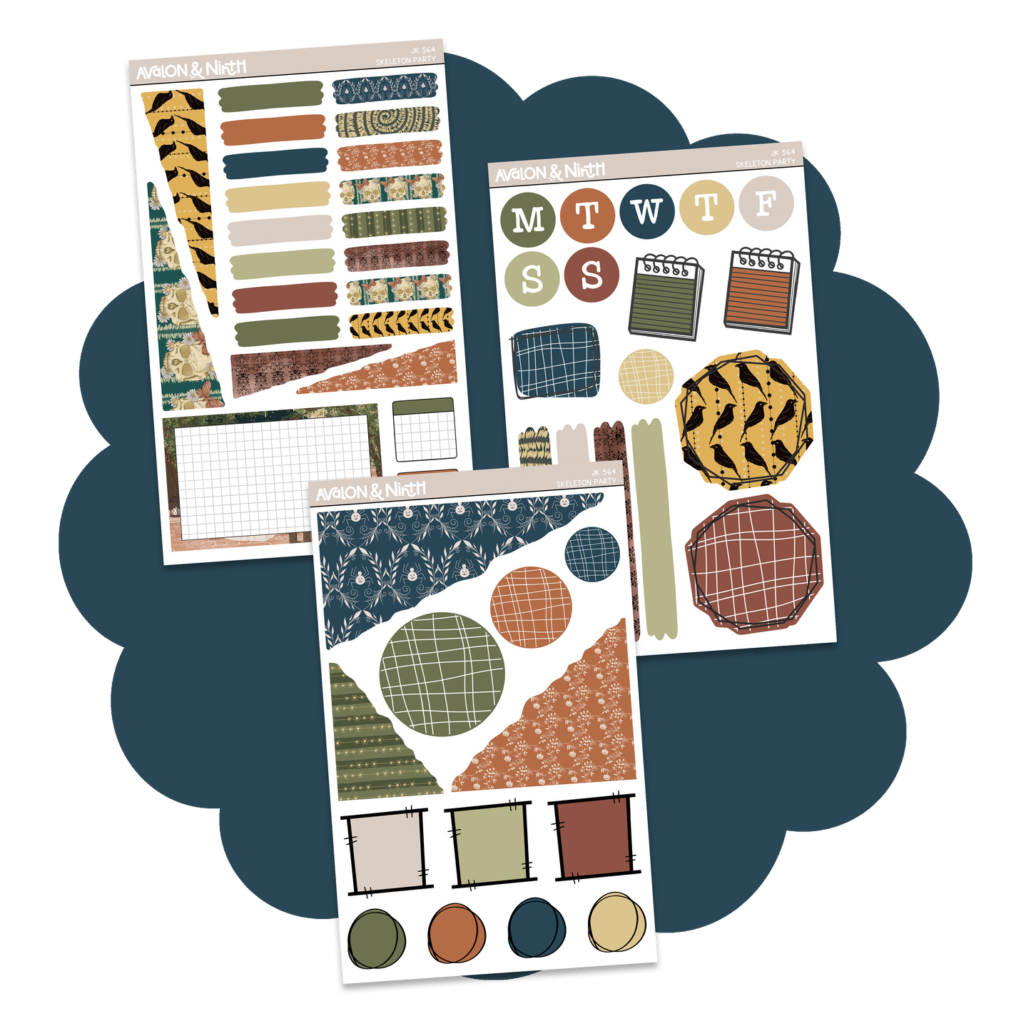 Skeleton Party Journaling Kit // JK564