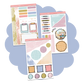 The Traveling Flower Cart Journaling Kit // JK574