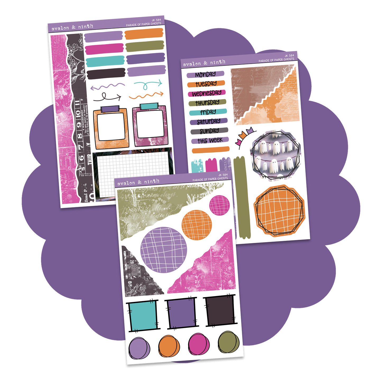 Parade of Paper Ghosts Journaling Kit // JK584