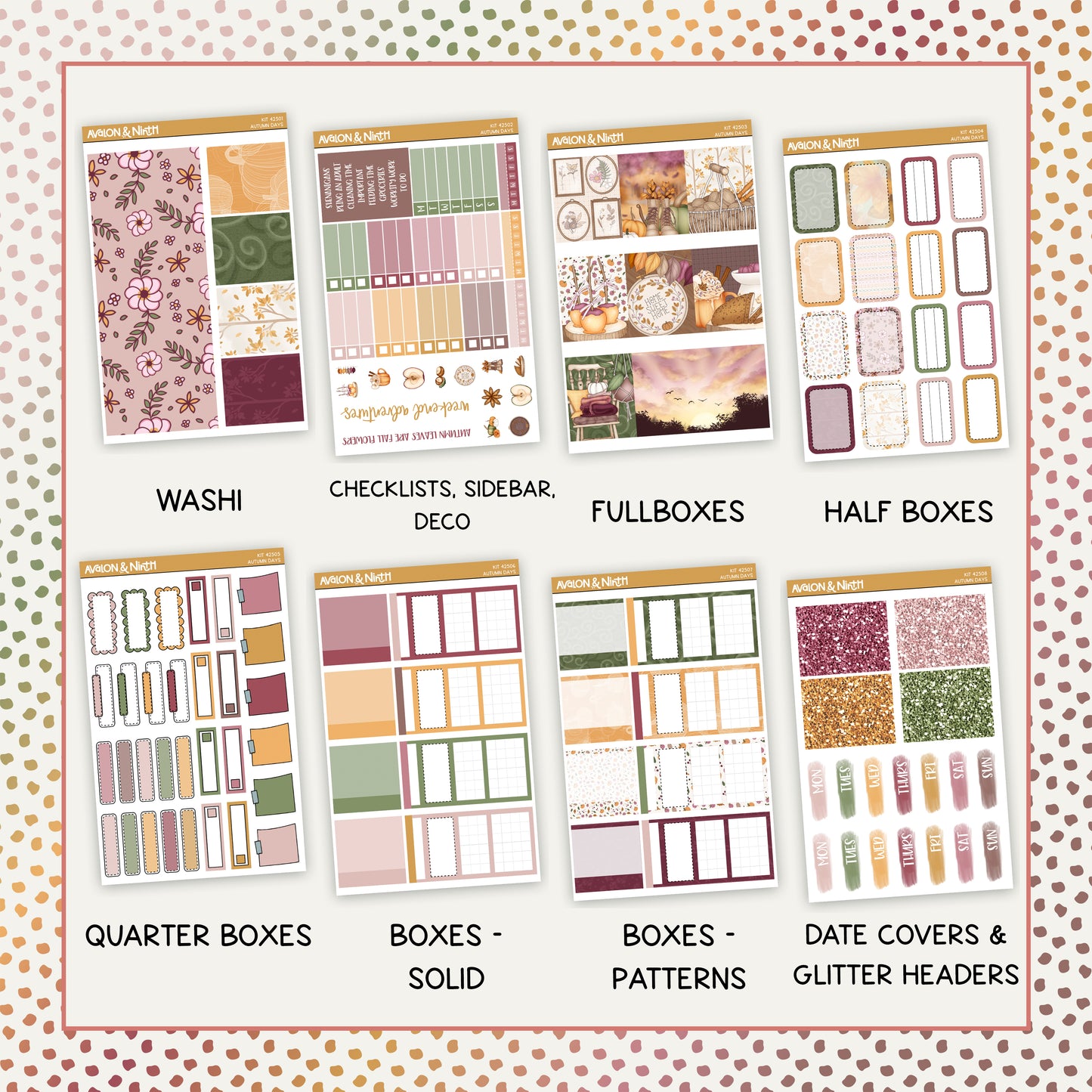 Autumn Days Weekly Kit // KIT42501