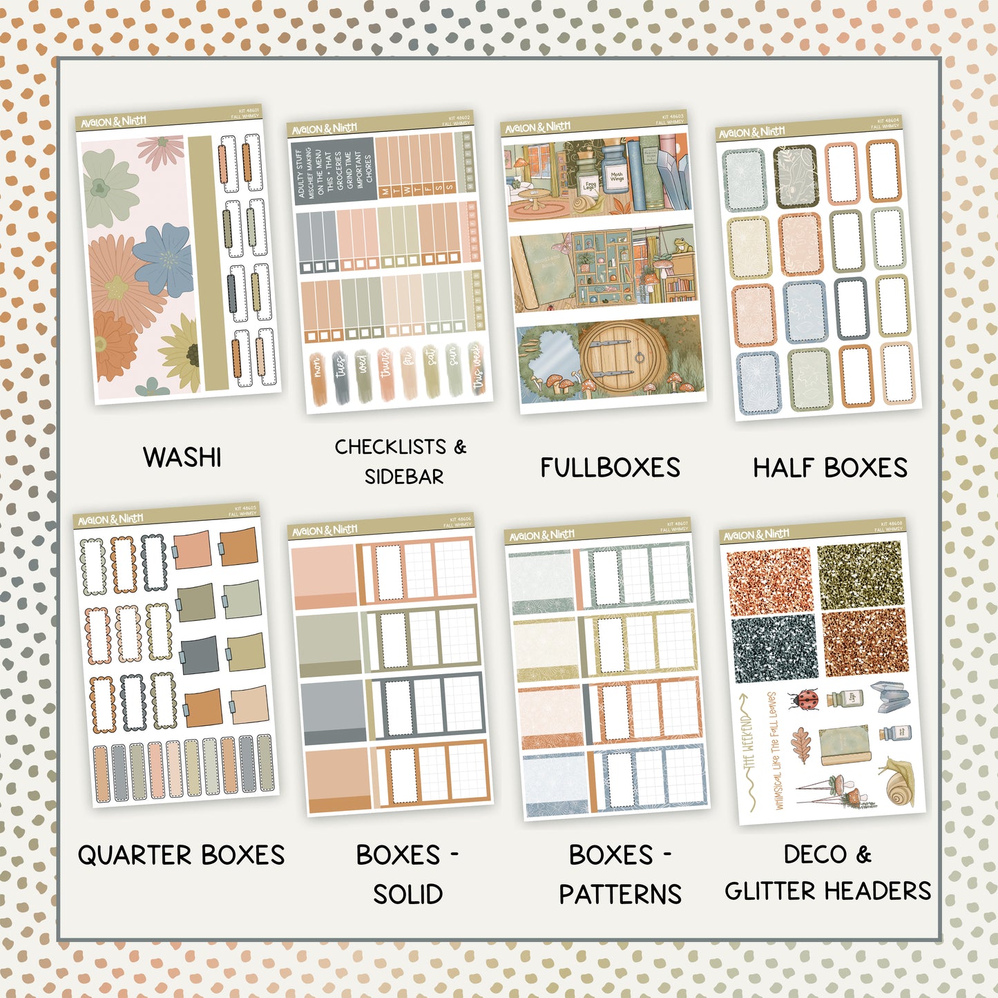 Fall Whimsy Weekly Kit // KIT48601