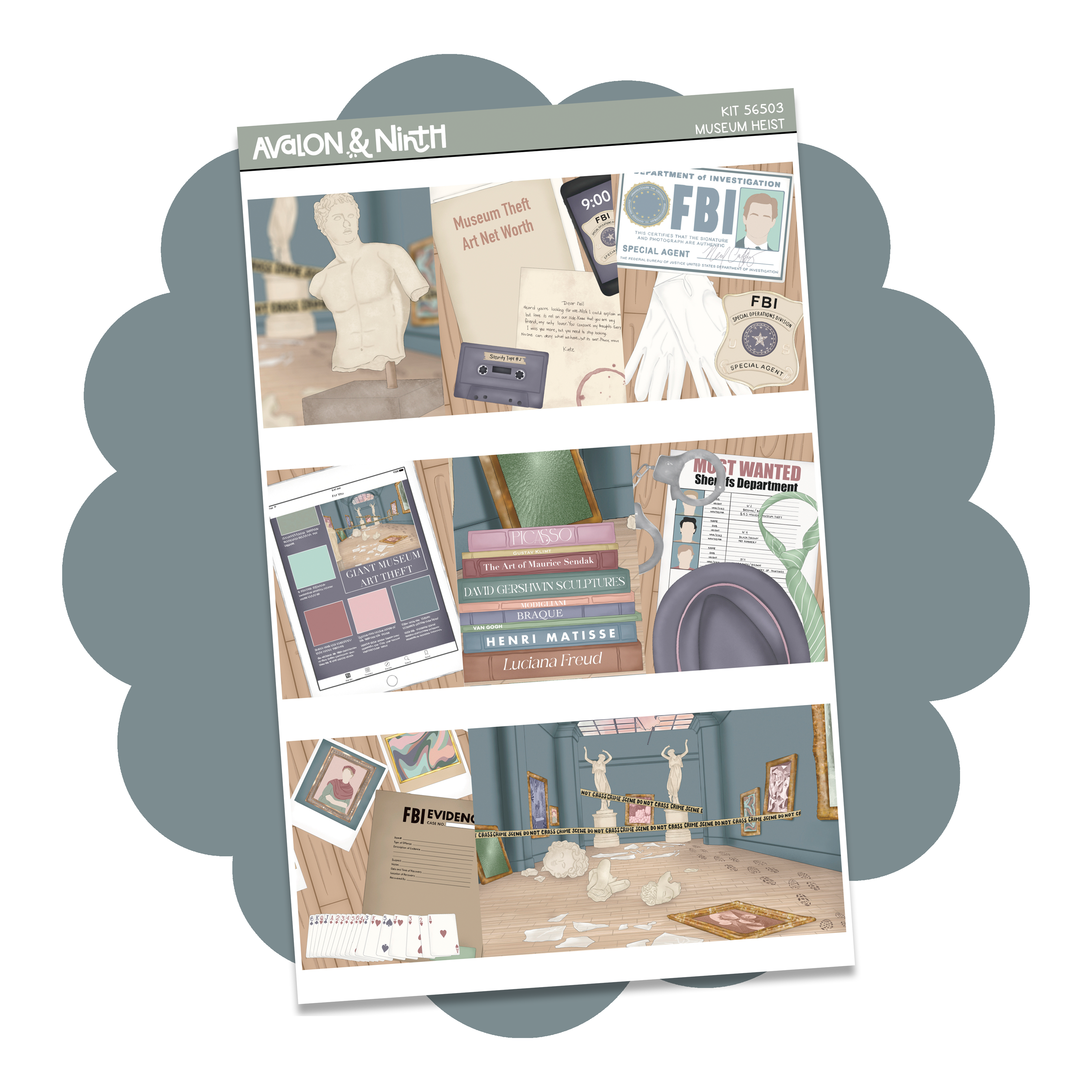 Museum Heist Weekly Kit // KIT56501 – Avalon and Ninth, LLC