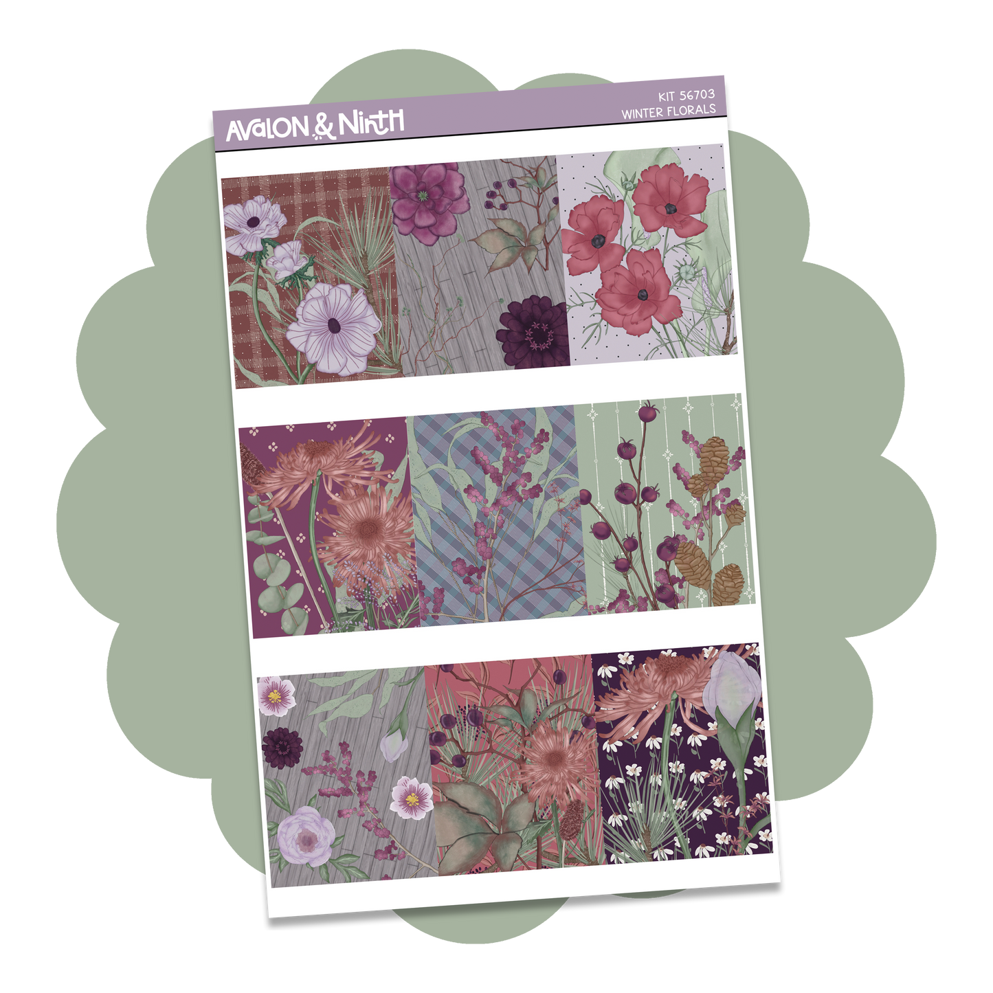 Winter Florals Weekly Kit // KIT56701
