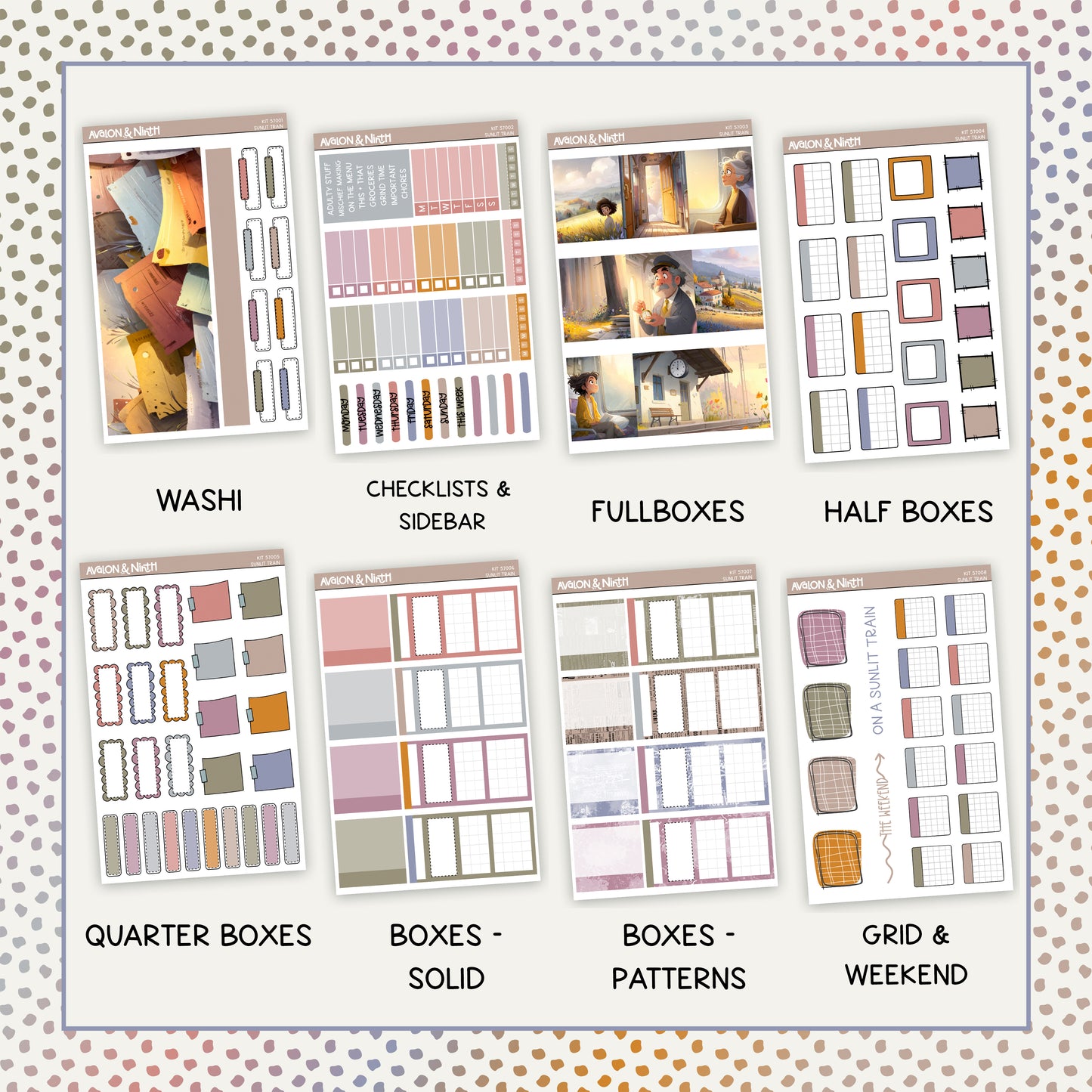 Sunlit Train to Somewhere Good Weekly Kit // KIT57001