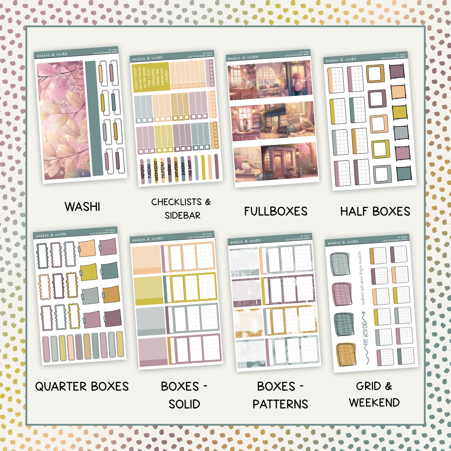 Cafe of Returning Birds Weekly Kit // KIT57601
