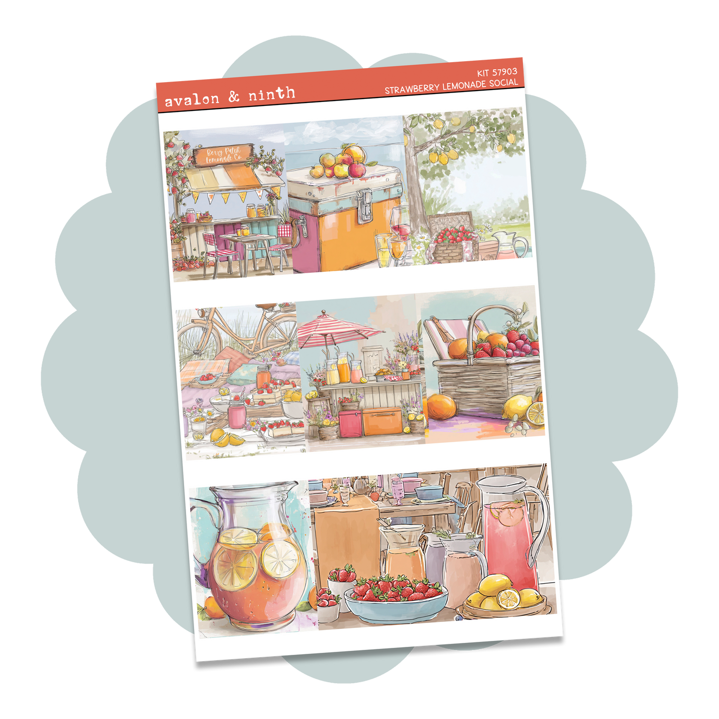 Strawberry Lemonade Social Weekly Kit // KIT57901