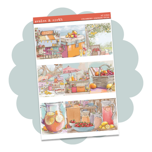 Strawberry Lemonade Social Weekly Kit // KIT57901
