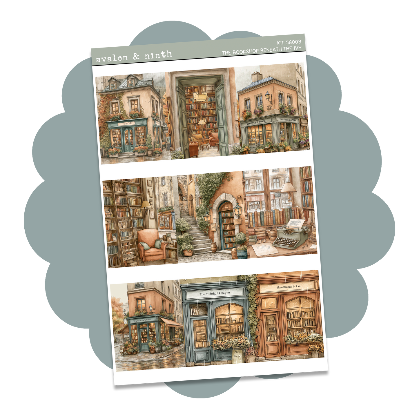 The Bookshop Beneath the Ivy Weekly Kit // KIT58001