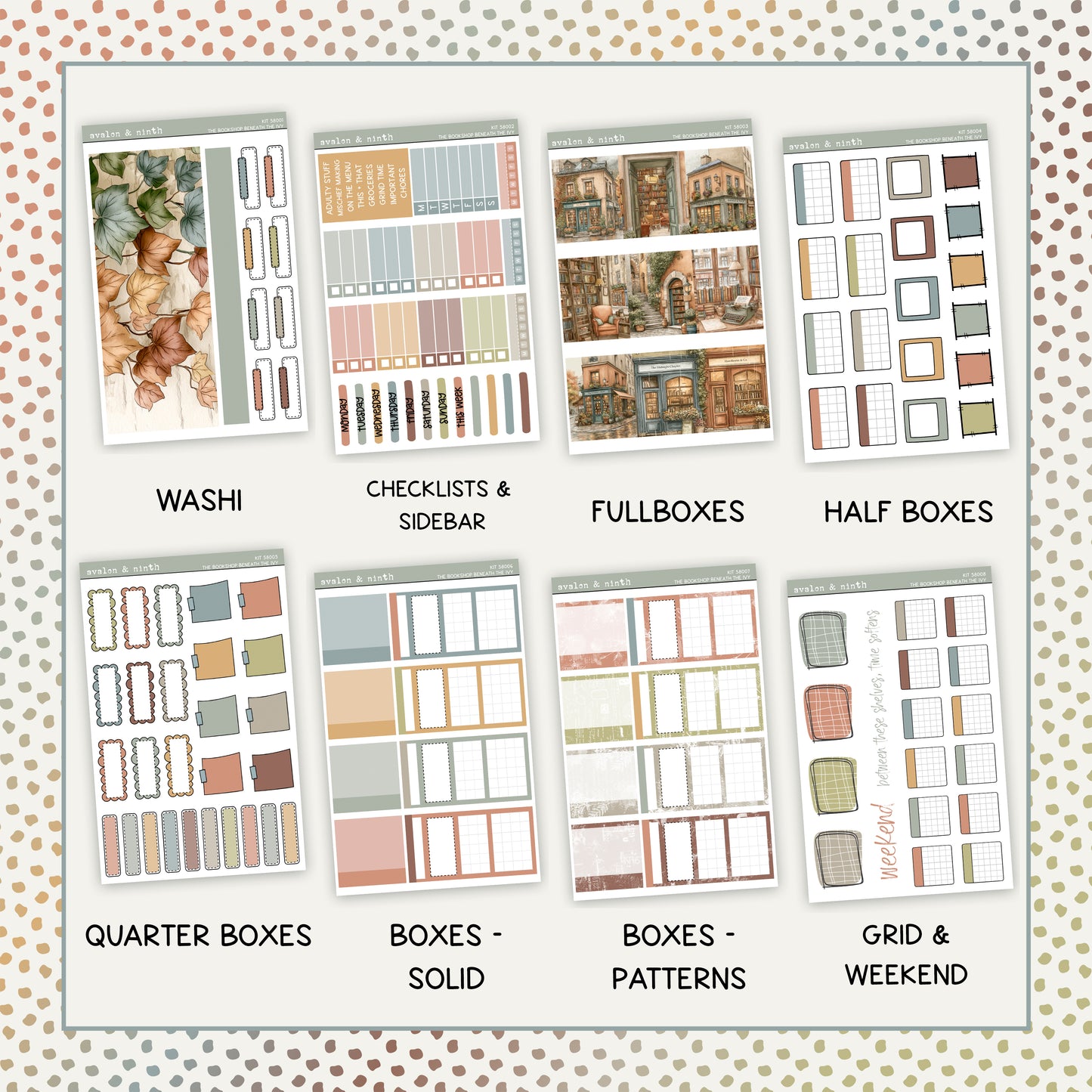 The Bookshop Beneath the Ivy Weekly Kit // KIT58001