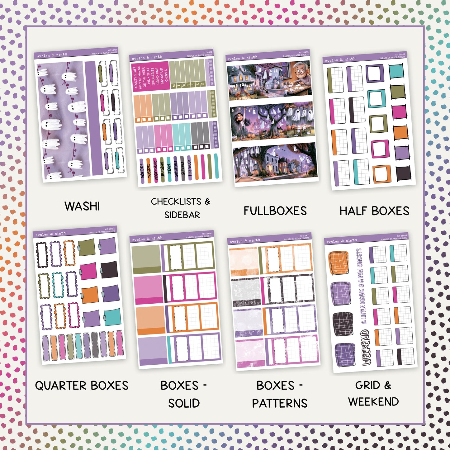 Parade of Paper Ghosts Weekly Kit // KIT58401