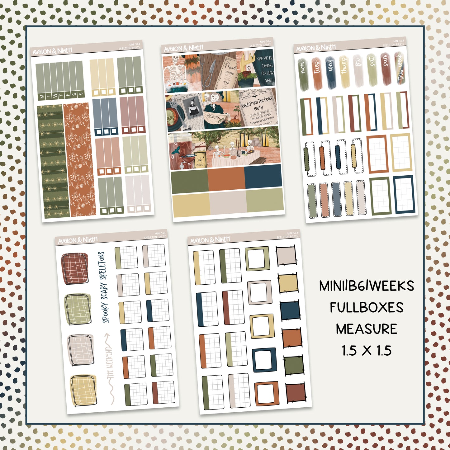 Skeleton Party Mini Kit // MINI564