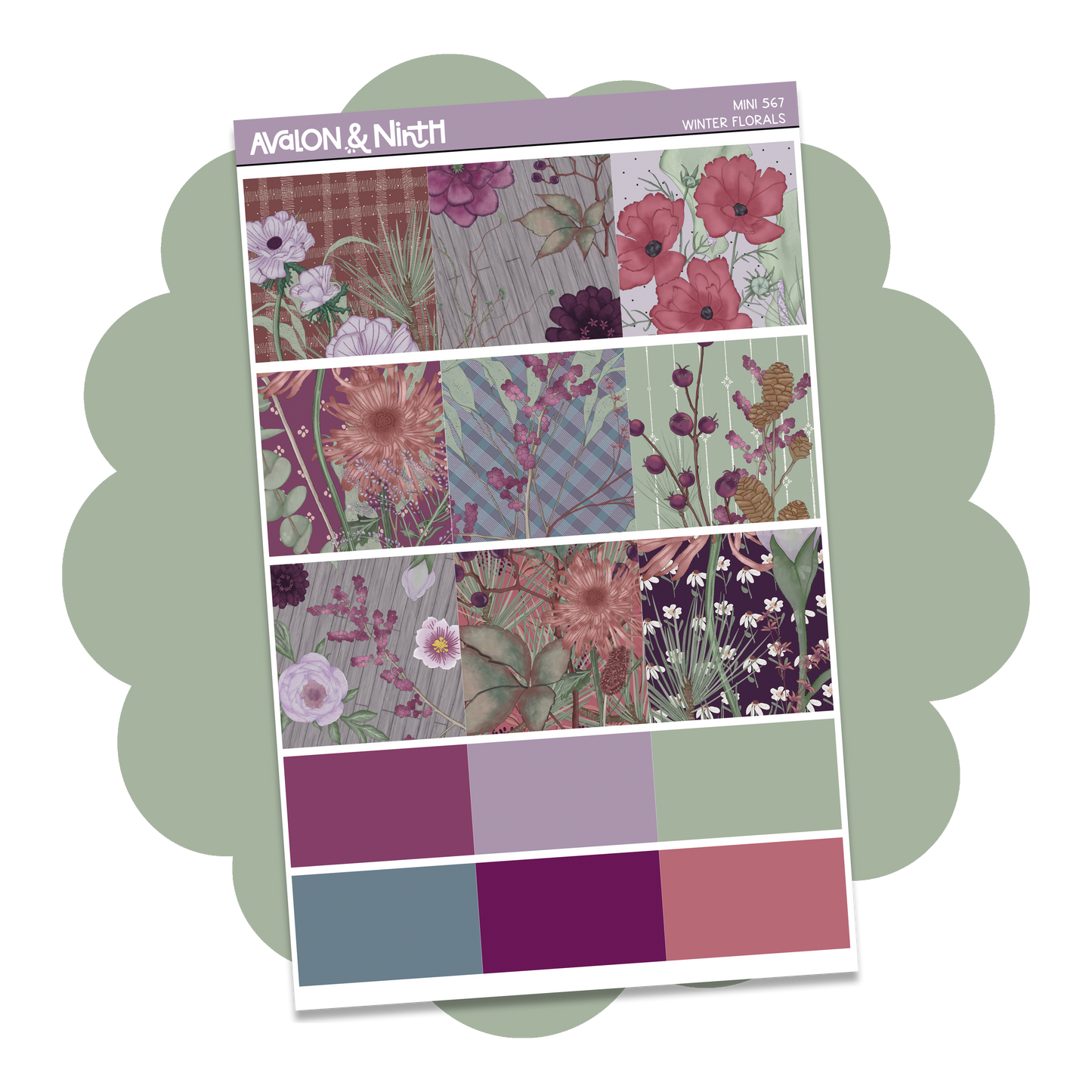 Winter Florals Mini Kit // MINI567