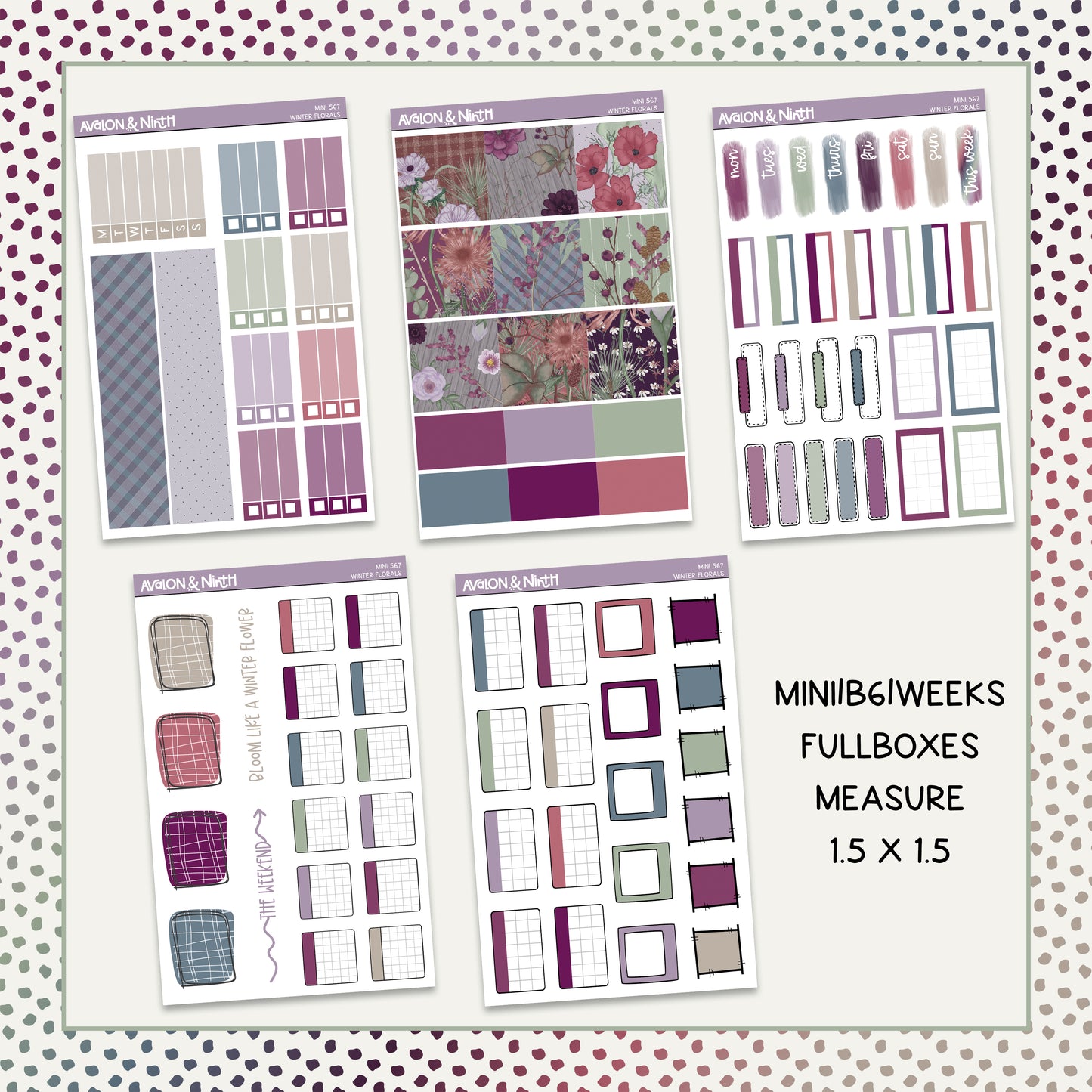 Winter Florals Mini Kit // MINI567