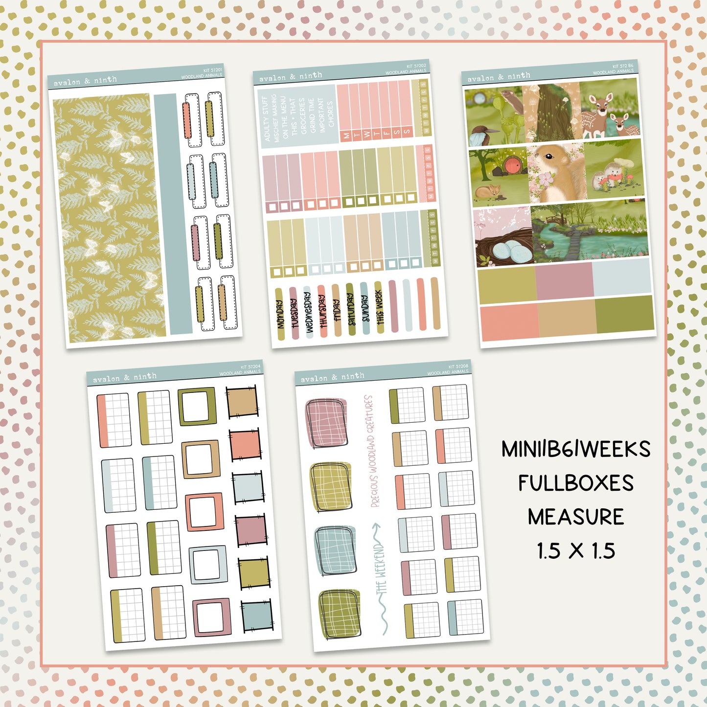 Woodland Animals Mini Kit // MINI572