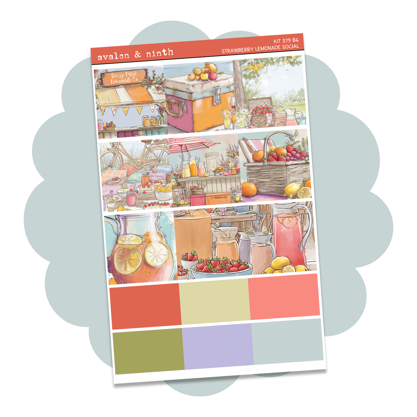 Strawberry Lemonade Social Mini Kit // MINI579