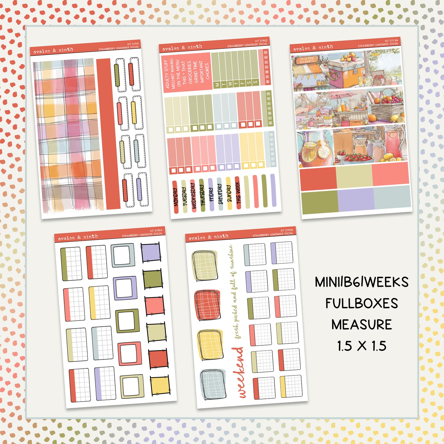 Strawberry Lemonade Social Mini Kit // MINI579
