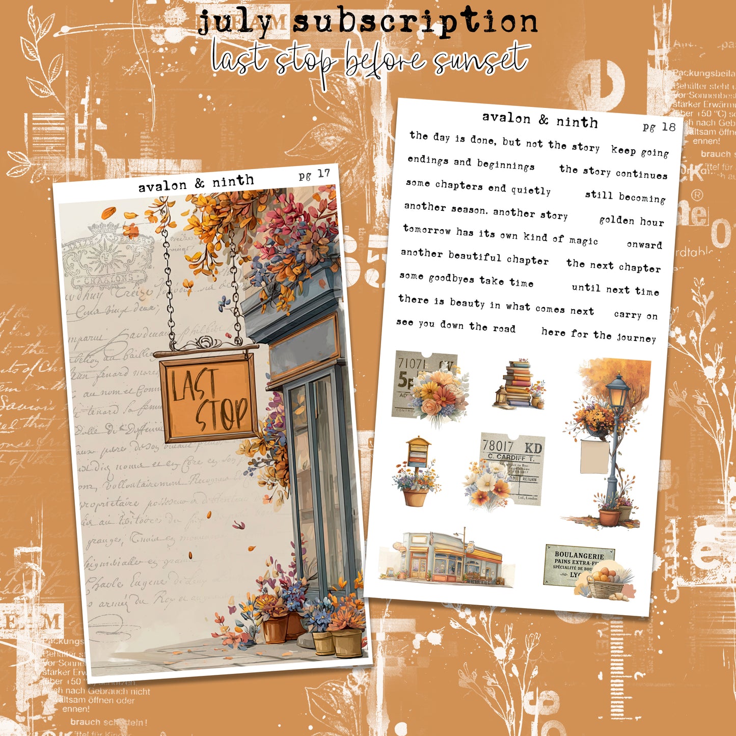 Monthly Journaling Deco Kit