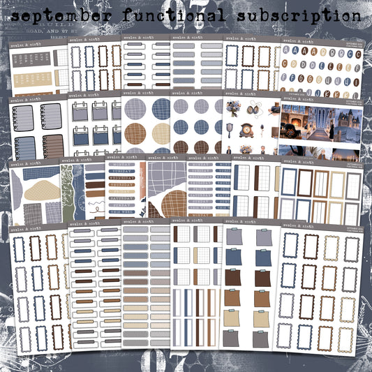 Monthly Functional Sticker Subscription