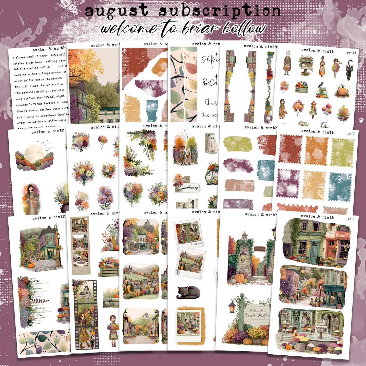 Monthly Journaling Deco Kit