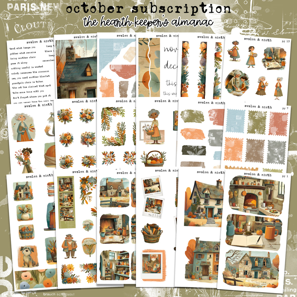 Monthly Journaling Deco Kit