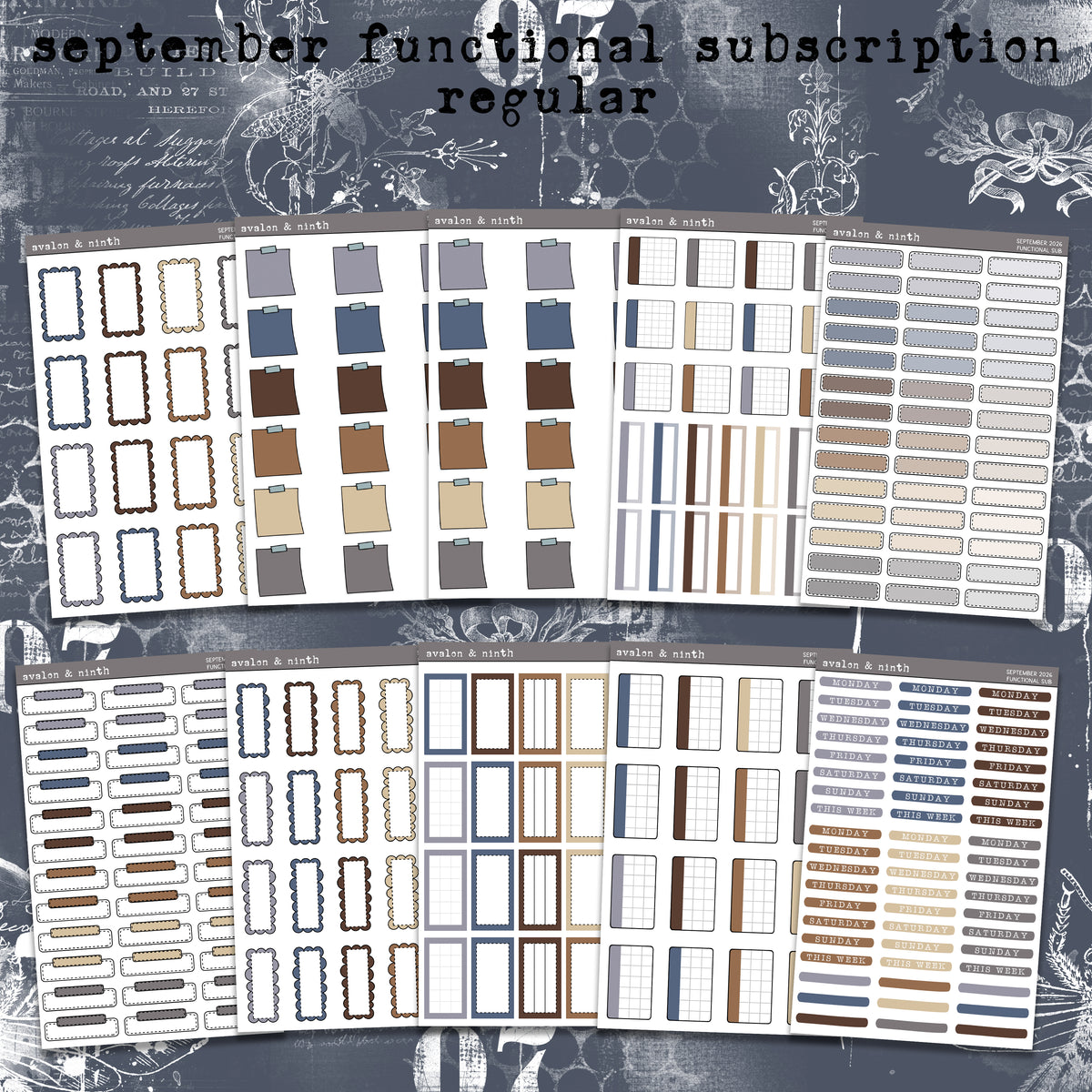 Monthly Functional Sticker Subscription