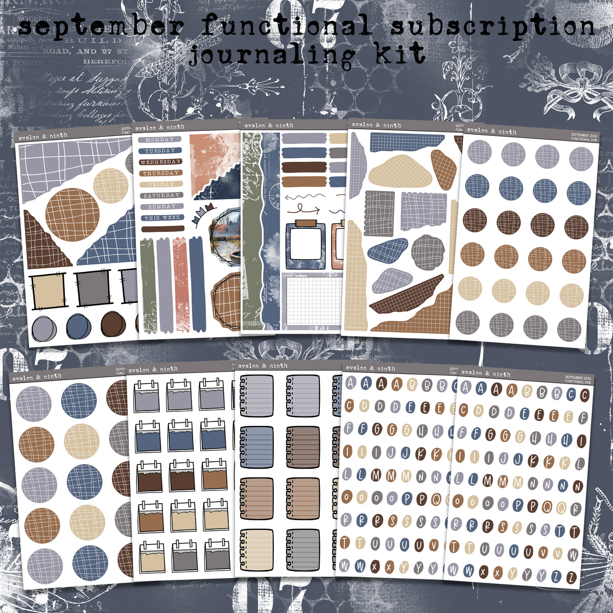 Monthly Functional Sticker Subscription