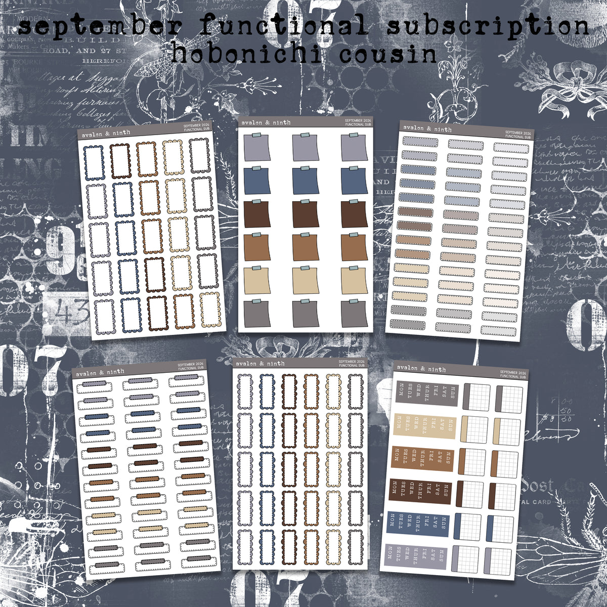 Monthly Functional Sticker Subscription