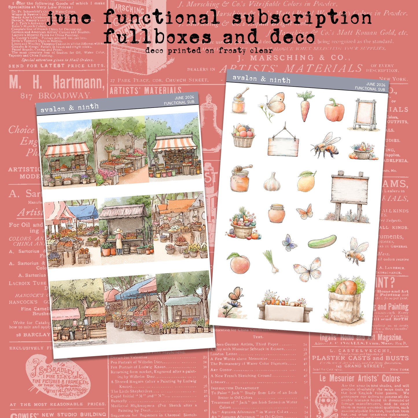 Monthly Functional Sticker Subscription