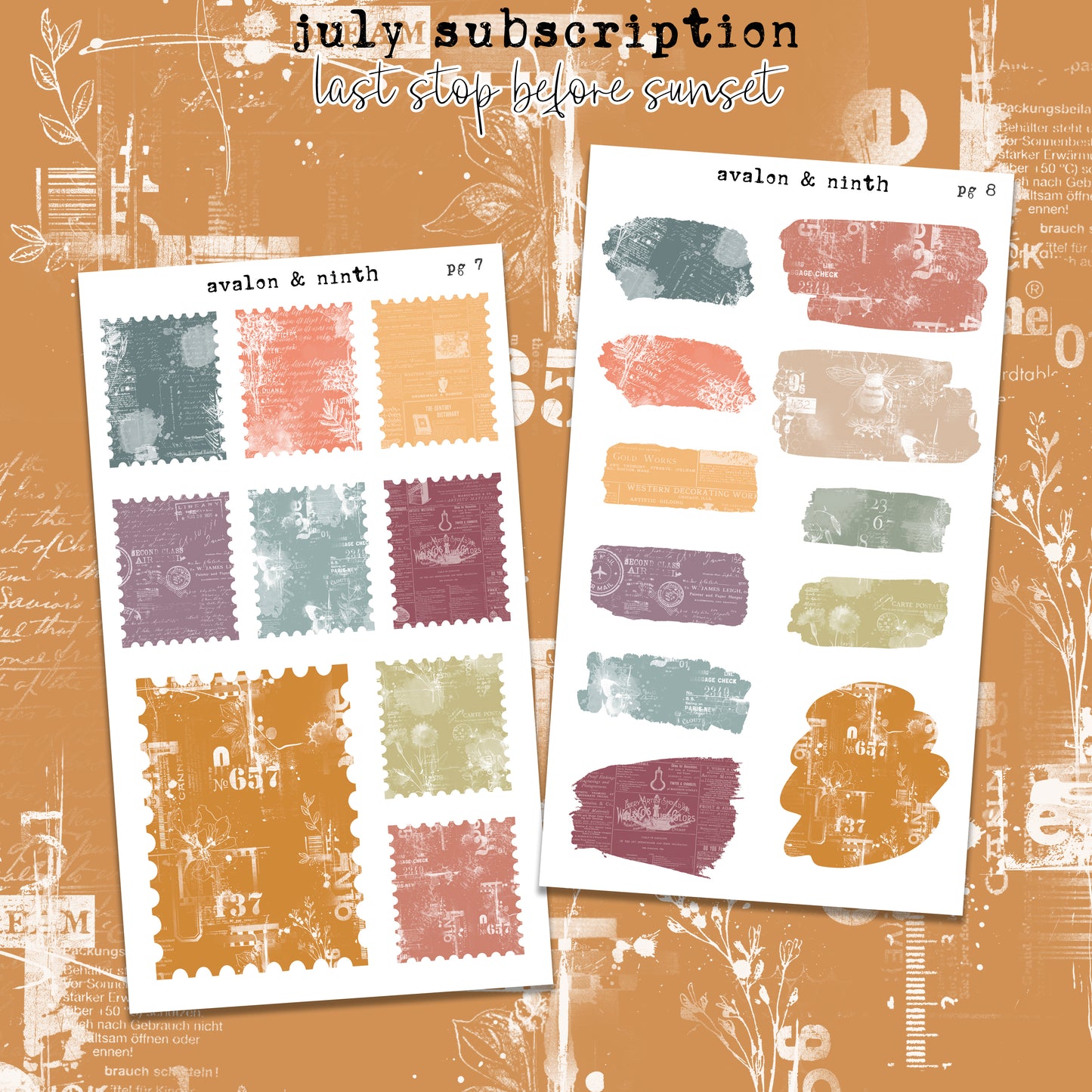 Monthly Journaling Deco Kit
