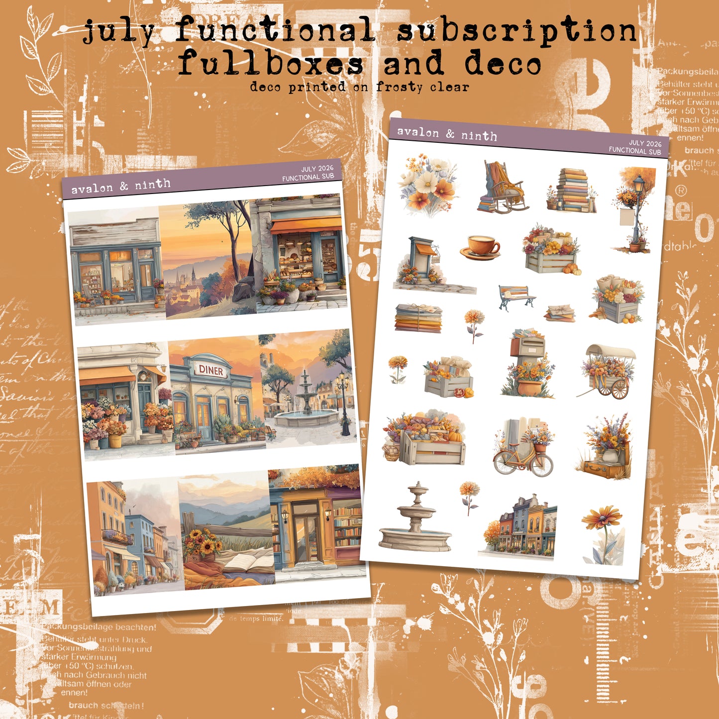 Monthly Functional Sticker Subscription
