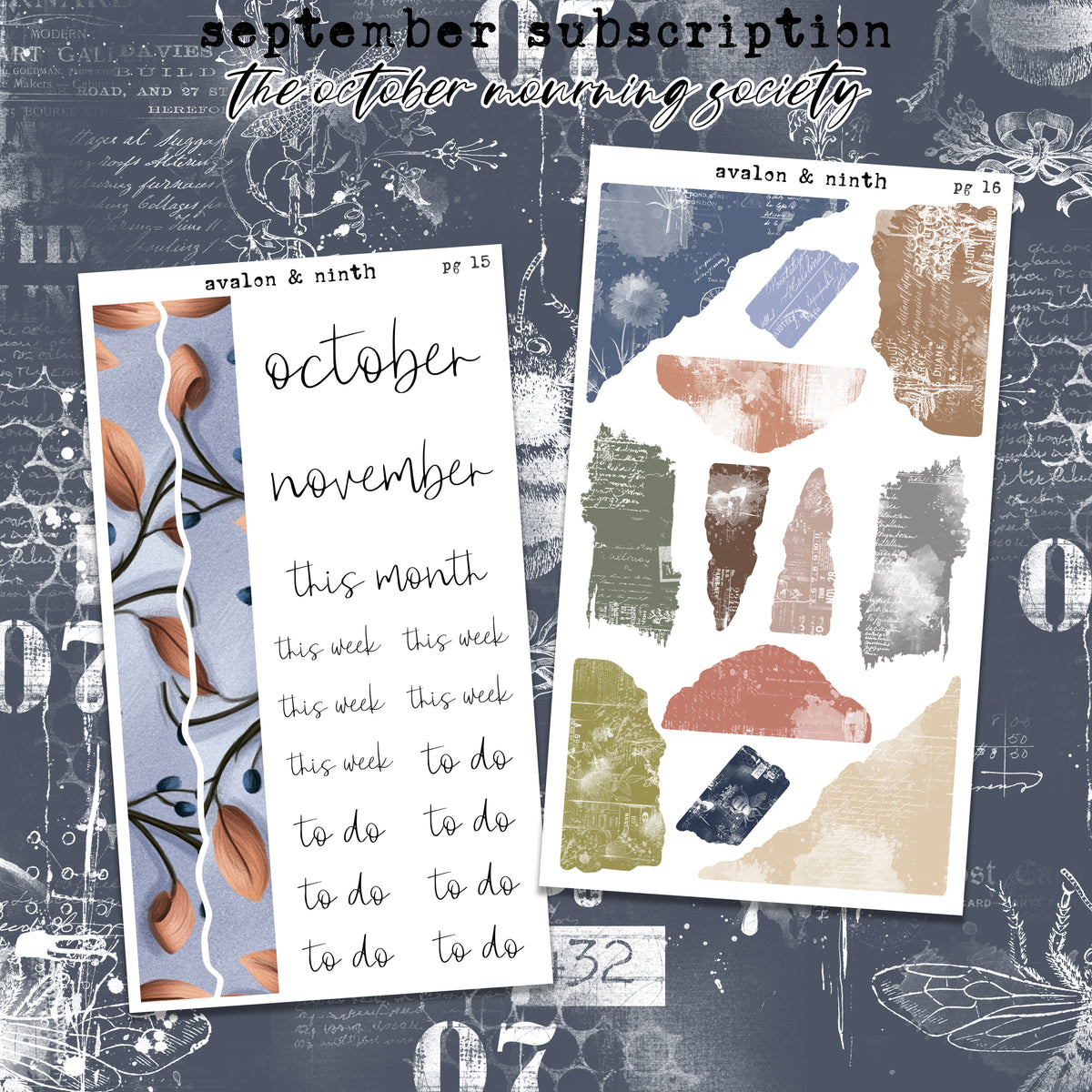 Monthly Journaling Deco Kit