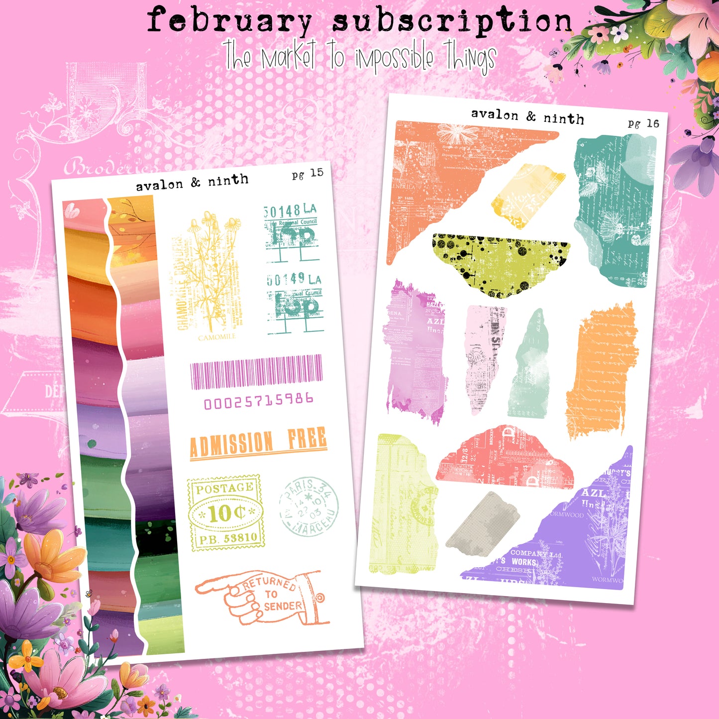 Monthly Journaling Deco Kit