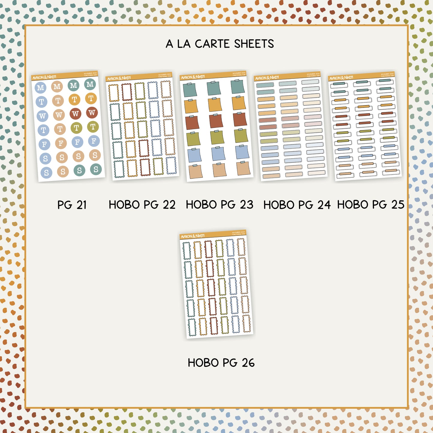 Monthly Functional Subscription - A La Carte Sheets