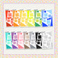 Wavy Grid Page Tears Functionals // Choose your color