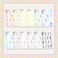 Stacked Days of the Week Functionals // Choose your color