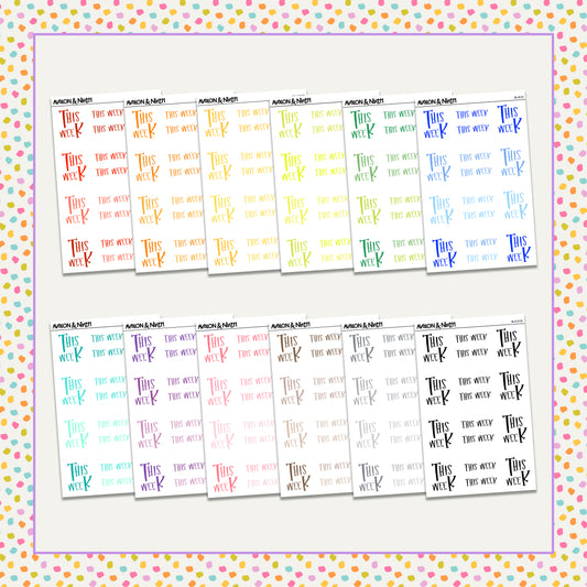 This Week Functionals // Choose your color