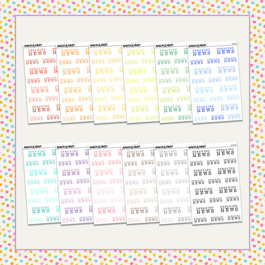 Breaking News Functionals // Choose your color