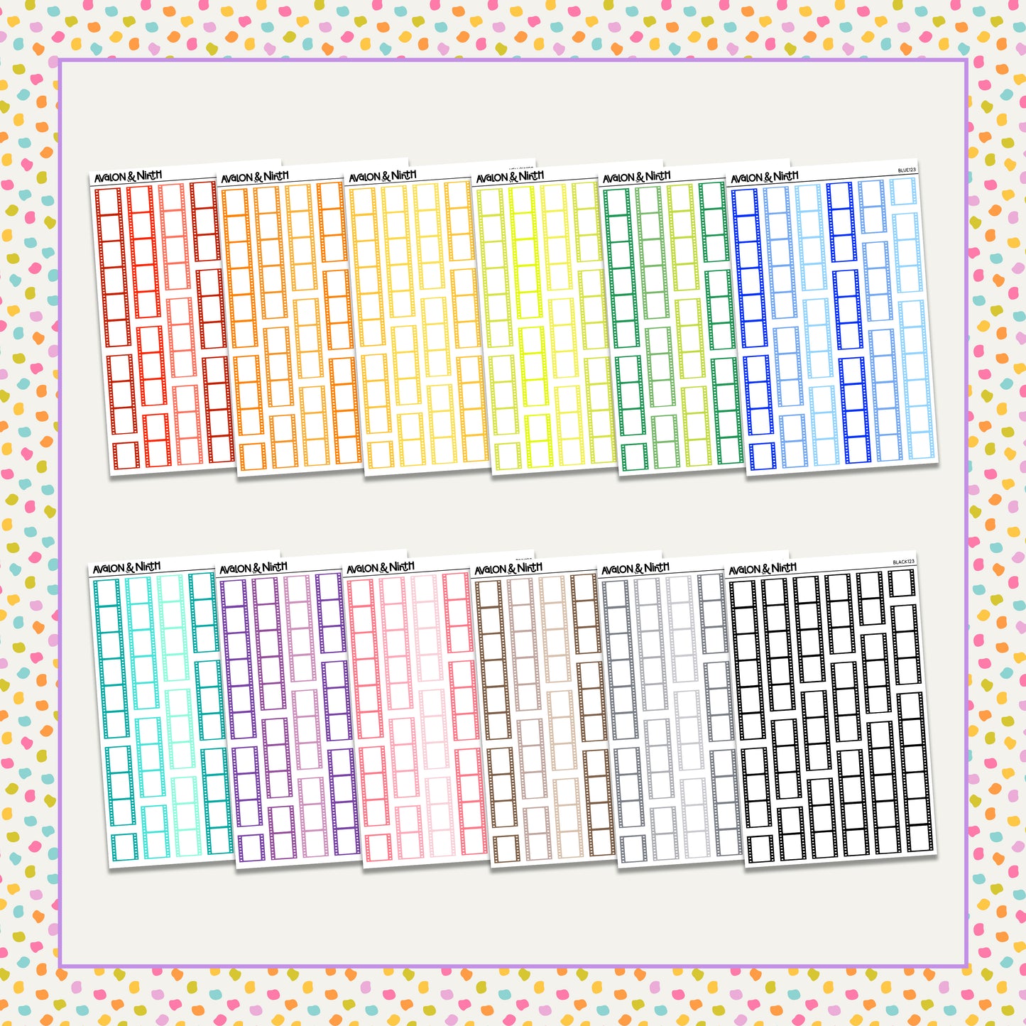 Film Strip Functionals // Choose your color