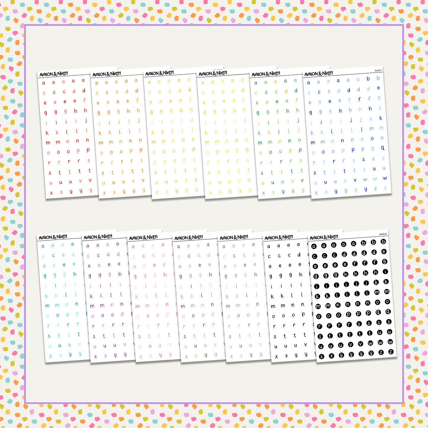 Letter Bead Functionals // Choose your color